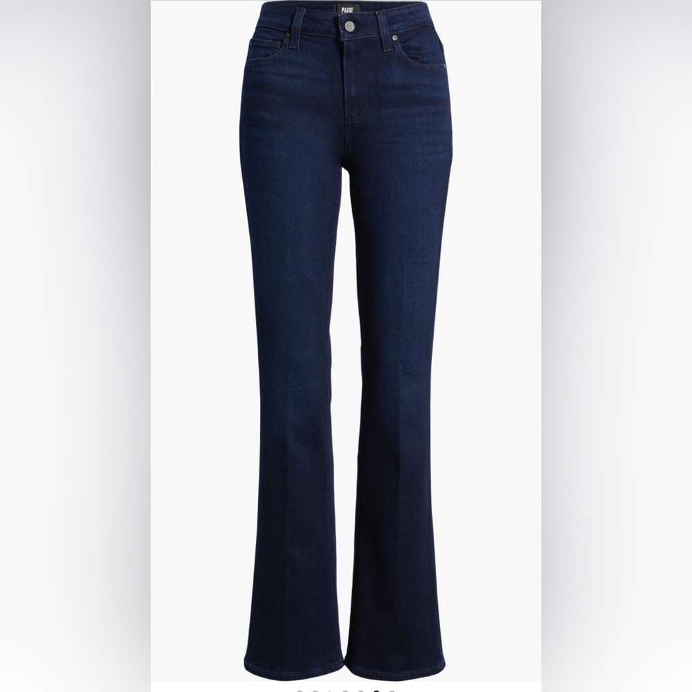 PAIGE Manhattan High-Rise Bootcut Denim Jeans, Sz 25 - Picture 7 of 11